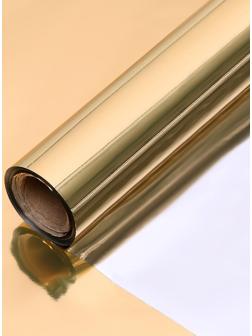 Полисилк односторонний матовое золото + серебро , 1 х 20 м