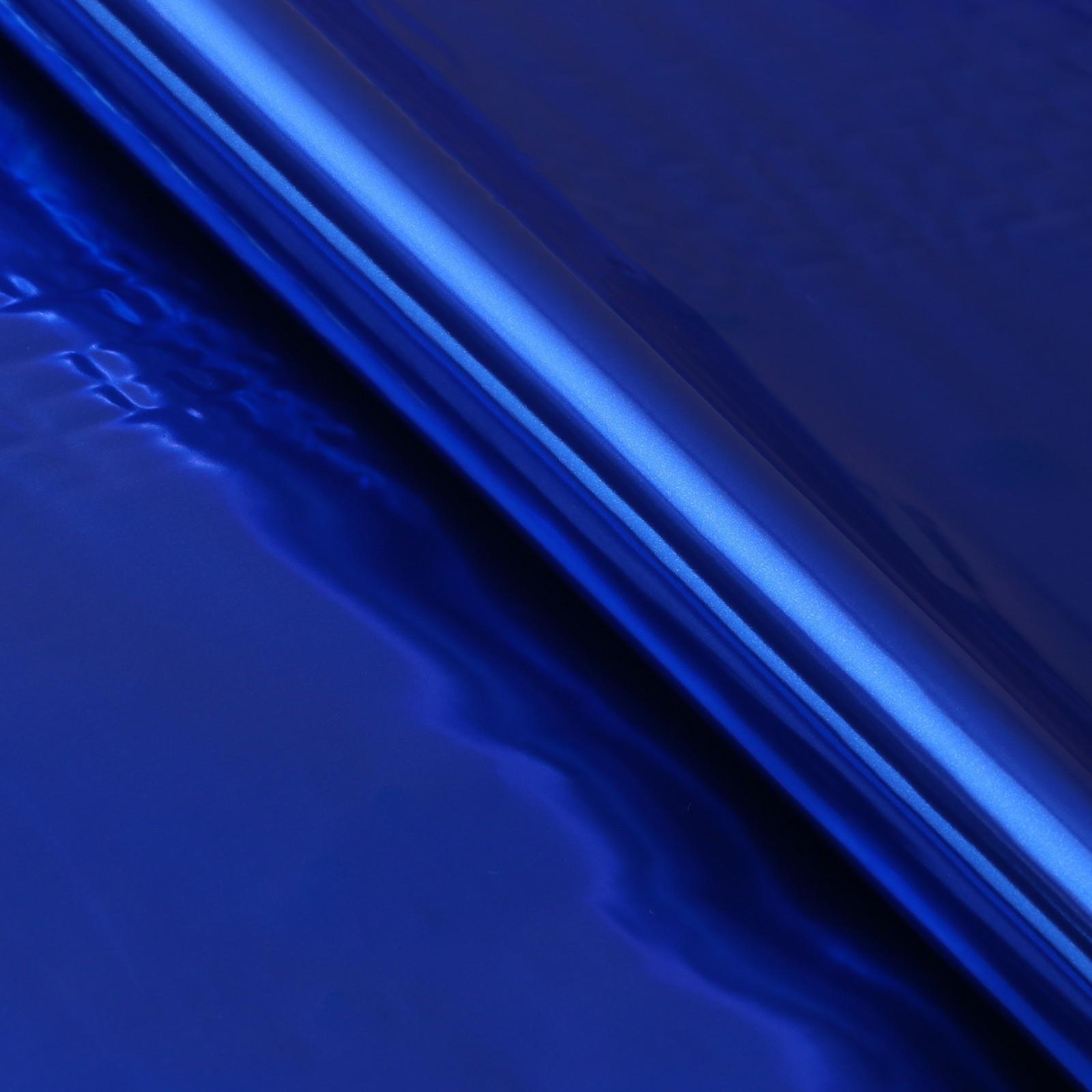 Полисилк односторонний синий + серебро, 1 х 20 м