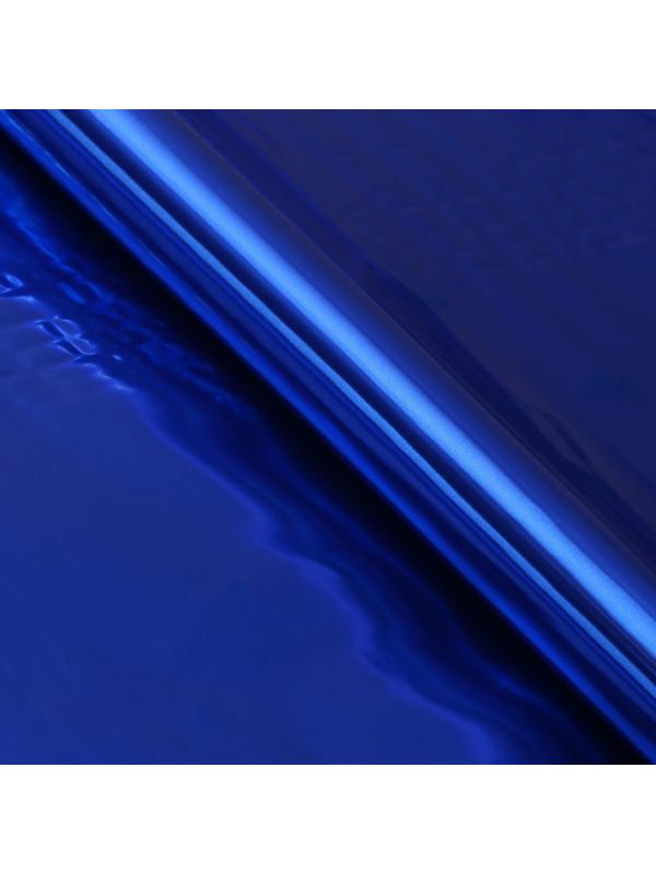 Полисилк односторонний синий + серебро, 1 х 20 м