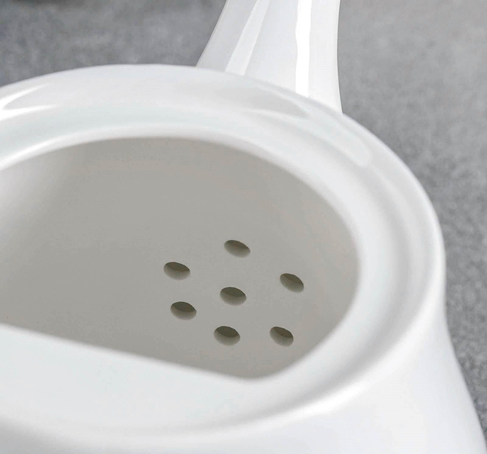 Чайник фарфоровый заварочный, 850 мл, цвет белый