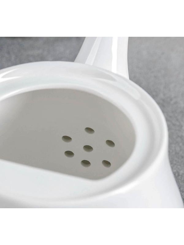 Чайник фарфоровый заварочный, 850 мл, цвет белый