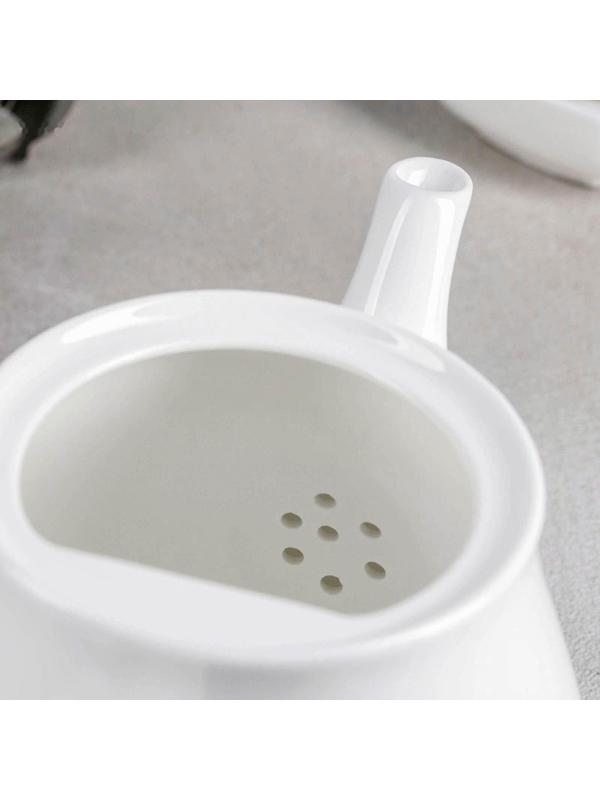 Чайник фарфоровый заварочный, 1,15 л, цвет белый