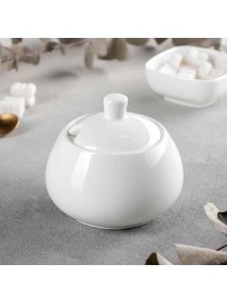 Сахарница фарфоровая, 210 мл, с крышкой