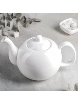 Чайник фарфоровый заварочный Olivia «Классика», 1,75 л, цвет белый