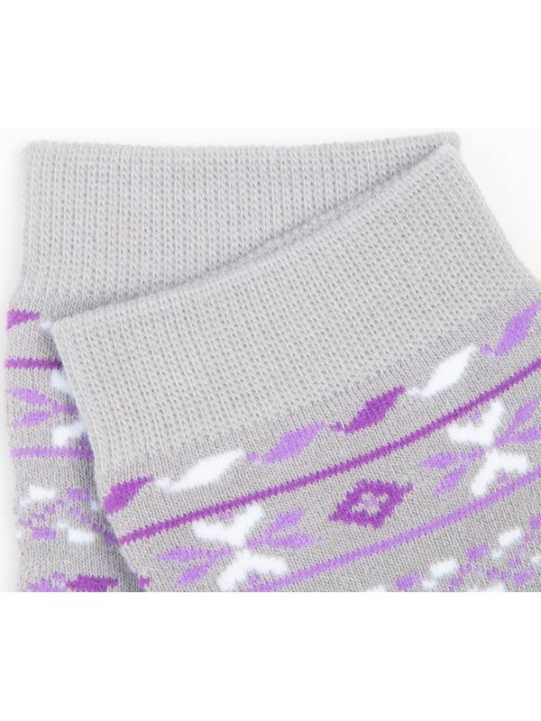 Носки женские махровые, цвет тёмно-серый, размер 23-25