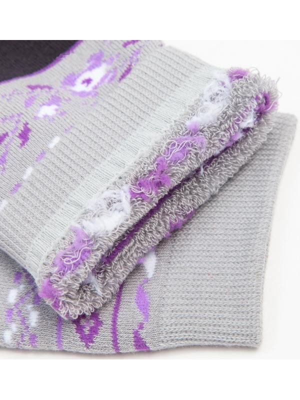 Носки женские махровые, цвет тёмно-серый, размер 23-25