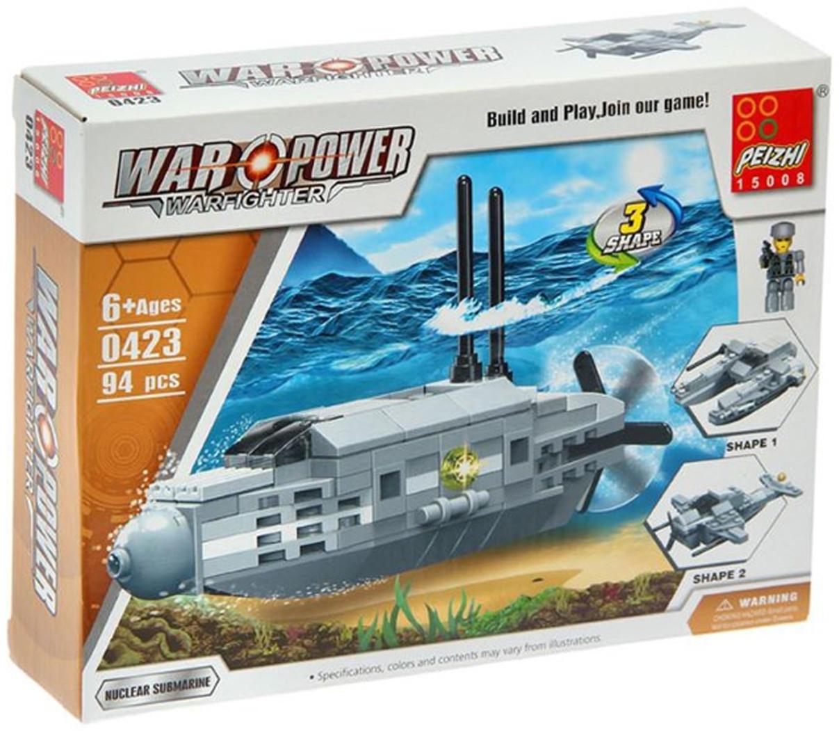 Конструктор «Субмарина», 94 детали, 3 варианта сборки