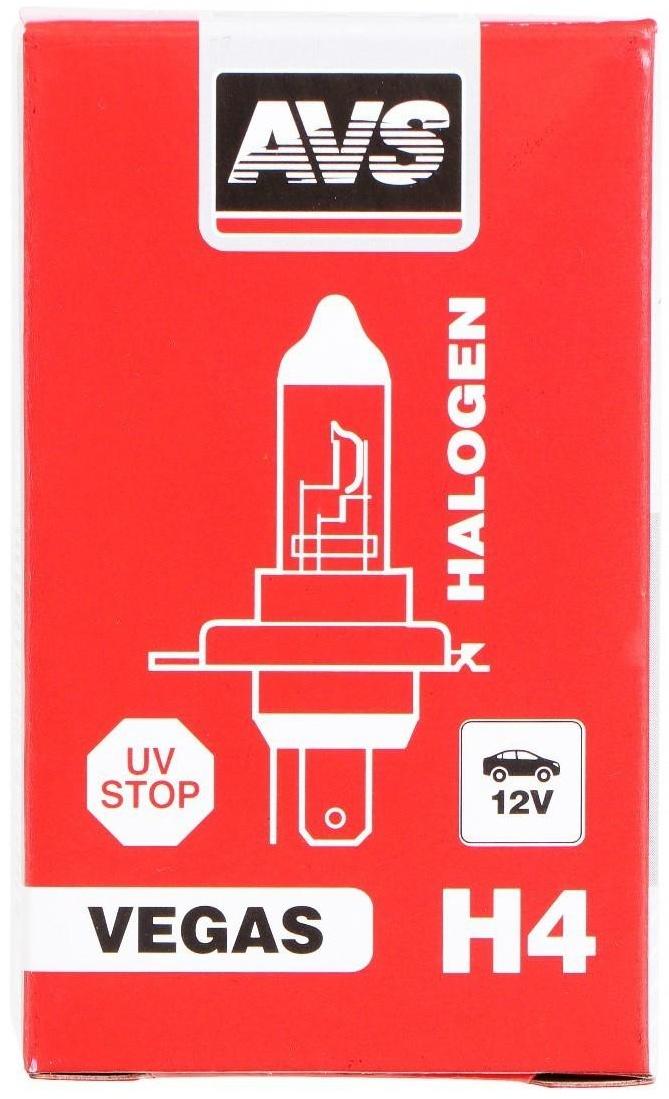 Галогенная лампа AVS Vegas, H4,12 В, 60/55 Вт