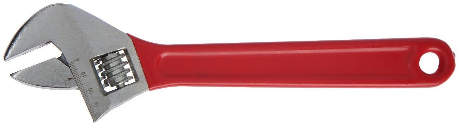 Ключ разводной ЛОМ, обрезиненная рукоятка, 300 мм