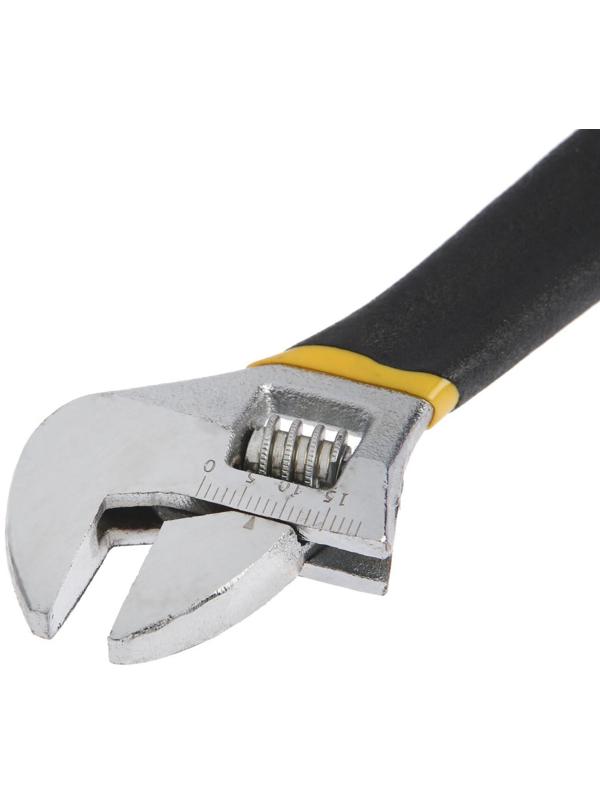 Ключ разводной ТУНДРА, обрезиненная рукоятка, 150 мм