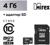 Карта памяти Mirex microSD, 4 Гб, SDHC, класс 10, с адаптером SD