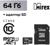 Карта памяти Mirex microSD, 64 Гб, SDXC, UHS-I, класс 10, с адаптером SD