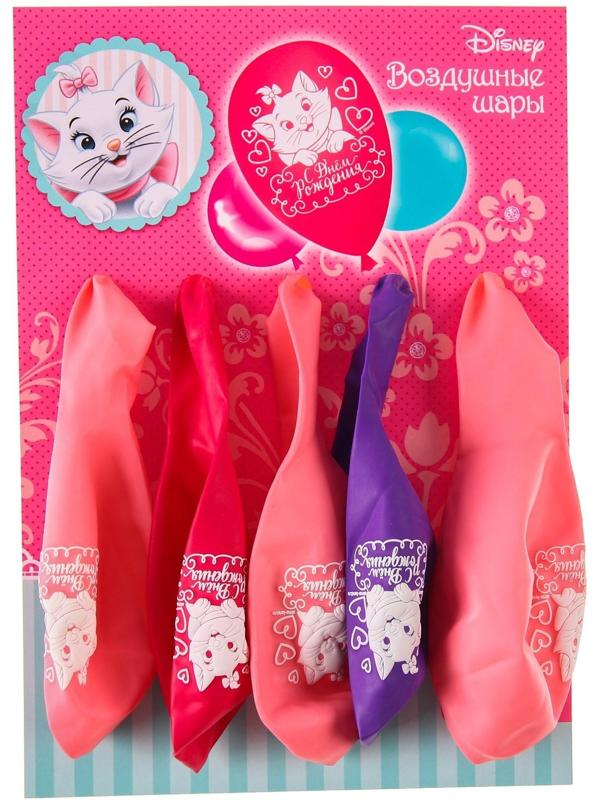 Воздушные шары «С Днем Рождения», Коты Аристократы, 5 шт., 12