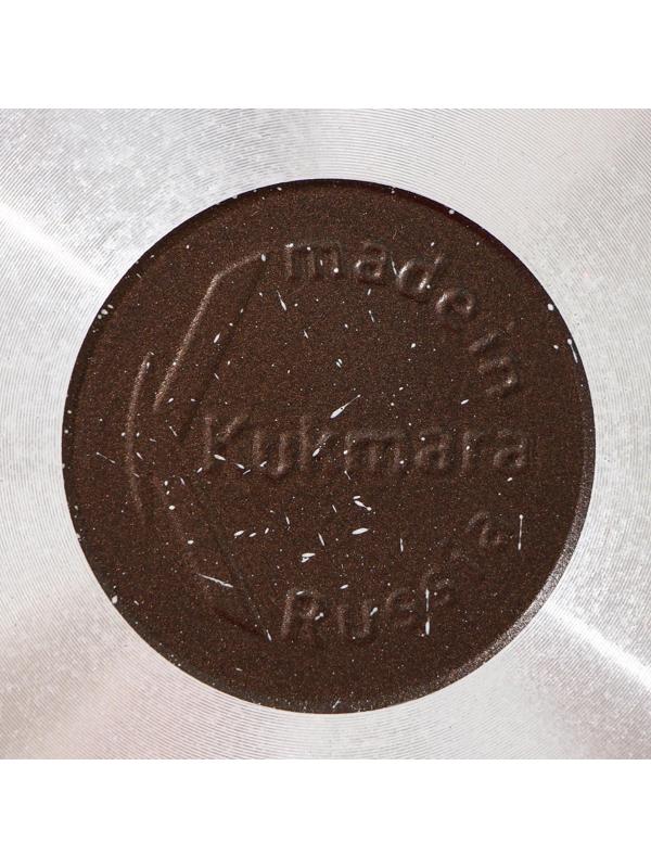 Сковорода, d=26 см, съёмная ручка, антипригарное покрытие, цвет кофейный мрамор