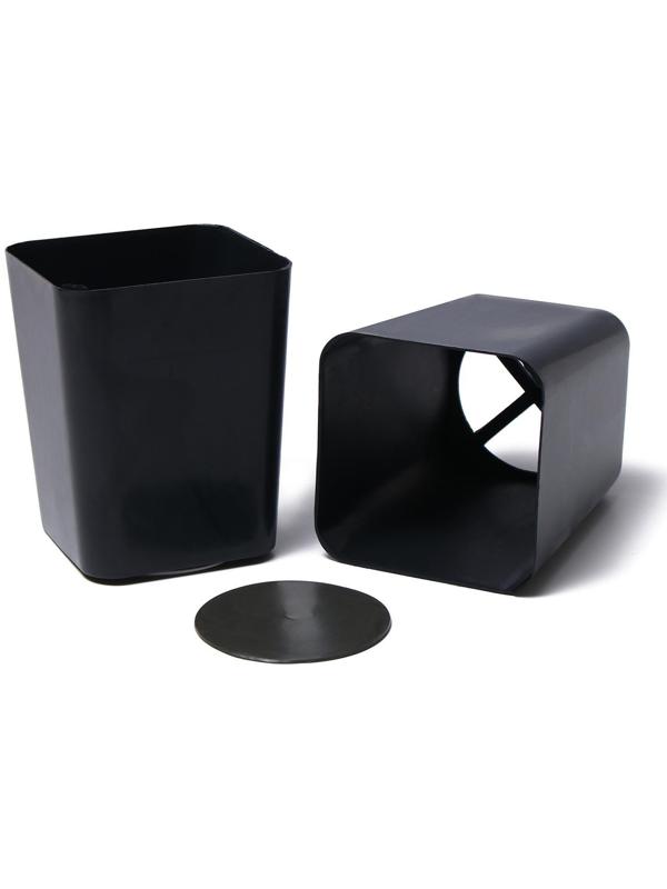 Набор для рассады: стаканы по 700 мл (10 шт.), поддон 44 × 18 см, чёрный, Greengo