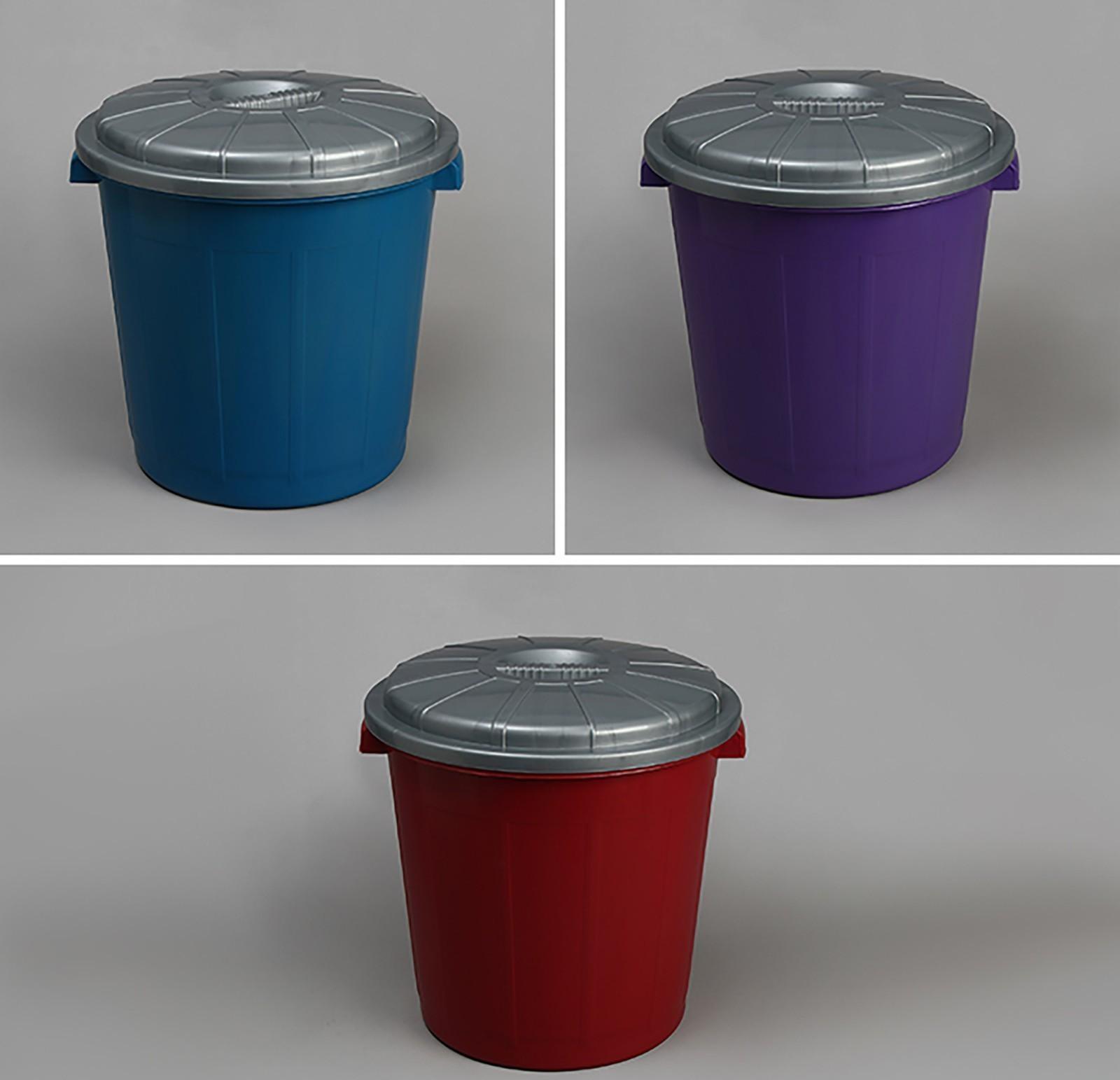 Бак хозяйственно-бытовой «Колор», 40 л, с крышкой, цвет МИКС