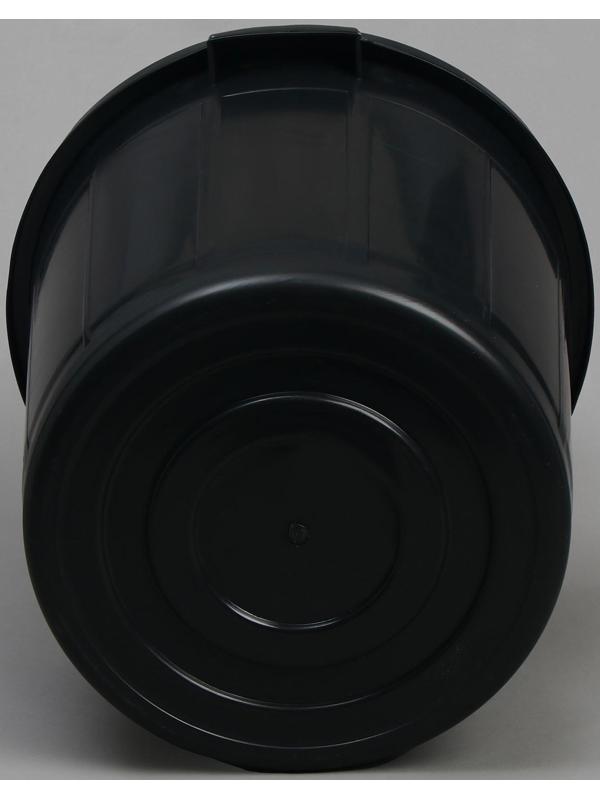 Бак хозяйственно-бытовой, 40 л, с крышкой, чёрный