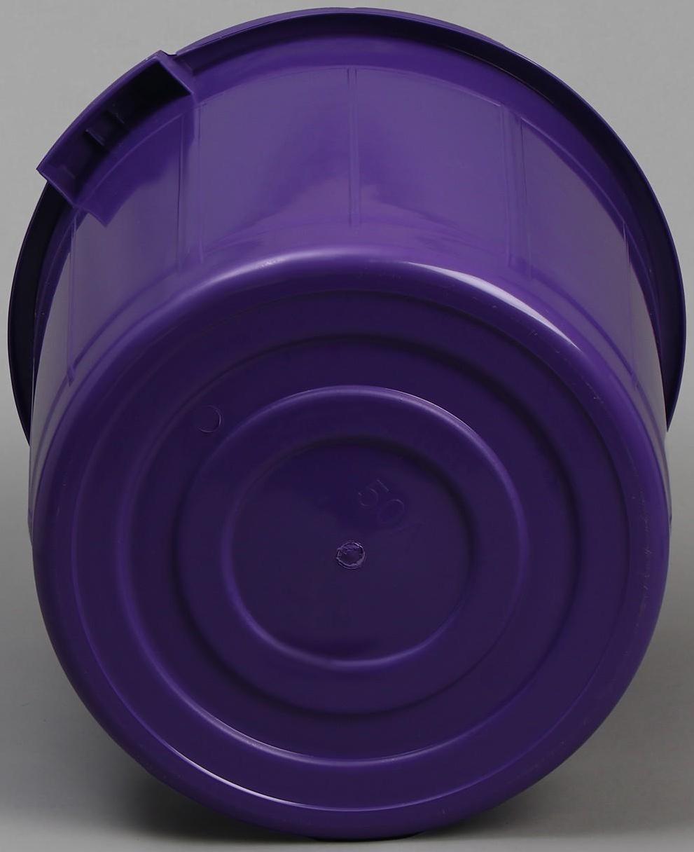 Бак хозяйственно-бытовой «Колор», 50 л, с крышкой, цвет МИКС