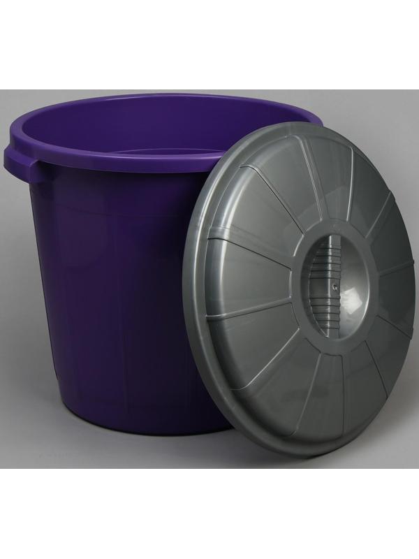 Бак хозяйственно-бытовой «Колор», 50 л, с крышкой, цвет МИКС