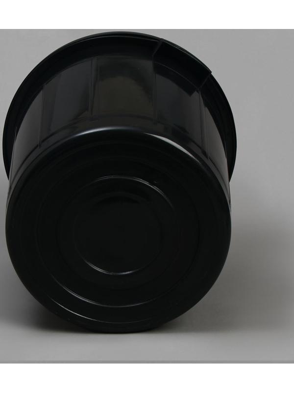 Бак хозяйственно-бытовой, 50 л, с крышкой, чёрный