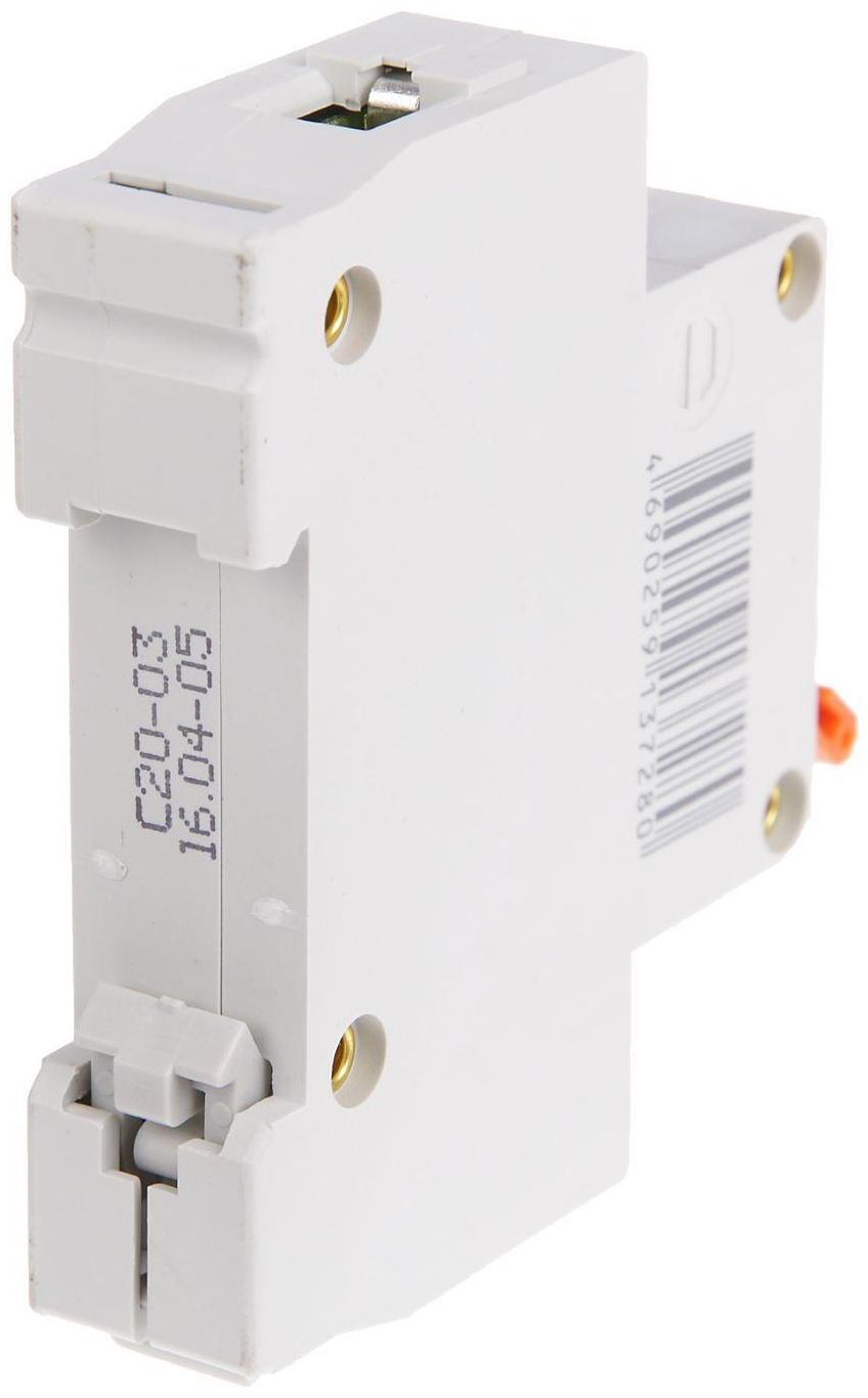 Выключатель автоматический TDM ВА47-63, 1п, 20 А, 4.5 кА