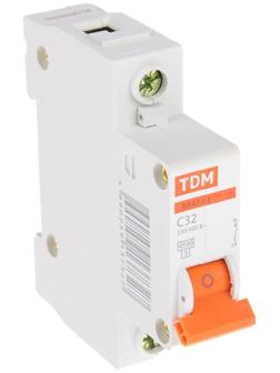 Выключатель автоматический TDM ВА47-63, 1п, 32 А, 4.5 кА