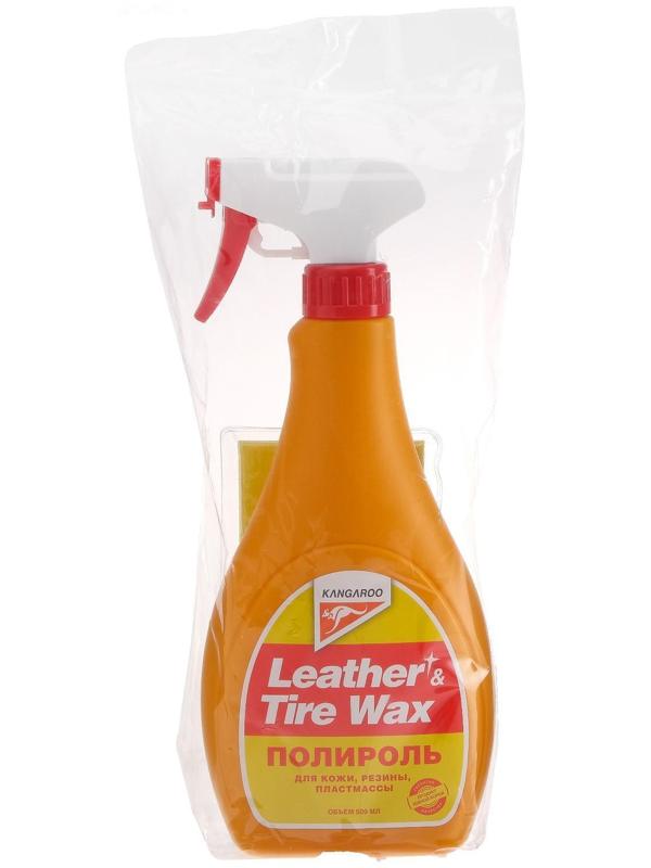 Полироль Leather & Tire Wax для кожи, резины и пластмассы, 500 мл