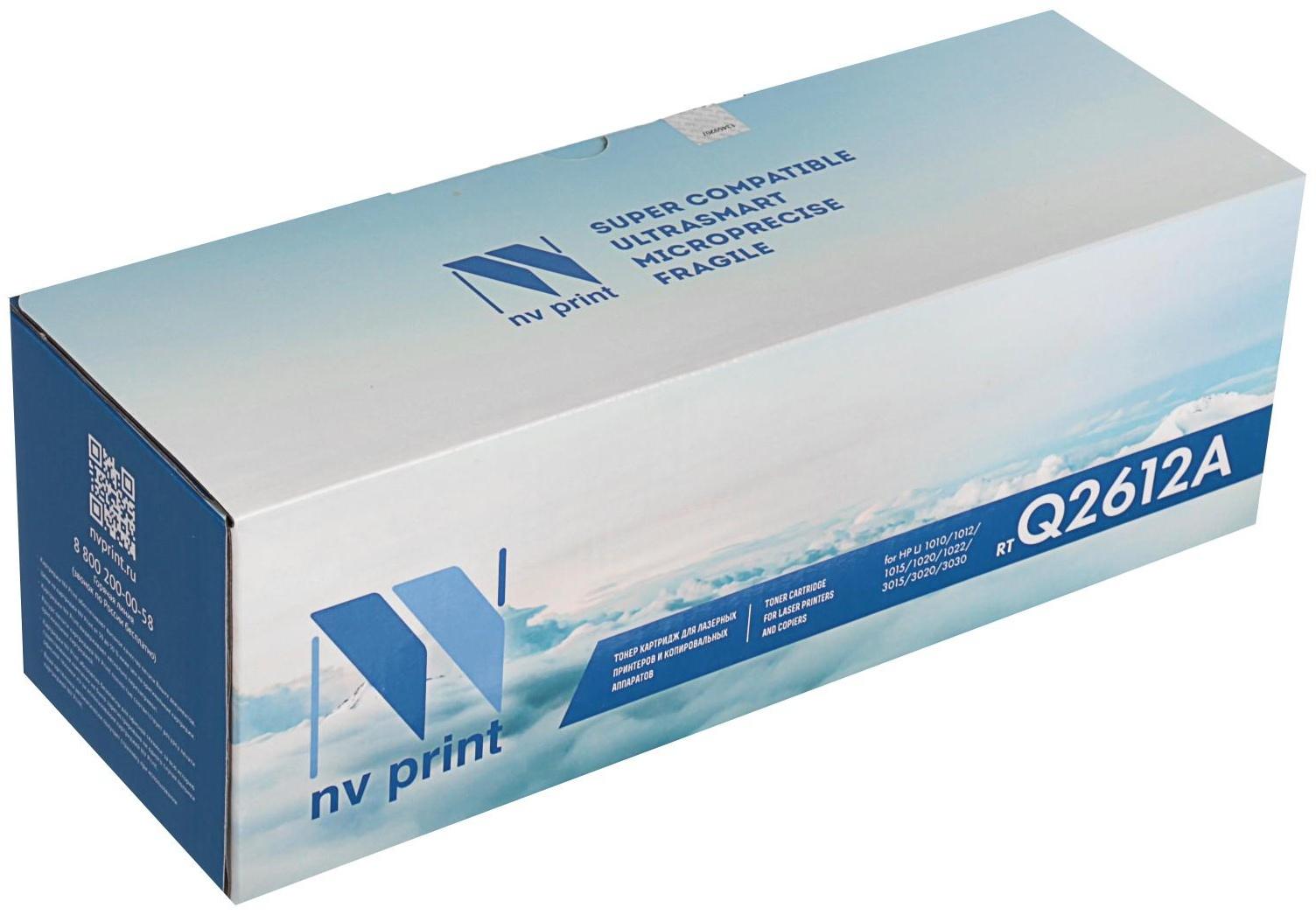 Картридж NV PRINT Q2612A для HP LaserJet 1010/1012/1015/1020/1022/3015/3020/3030 (2000k)