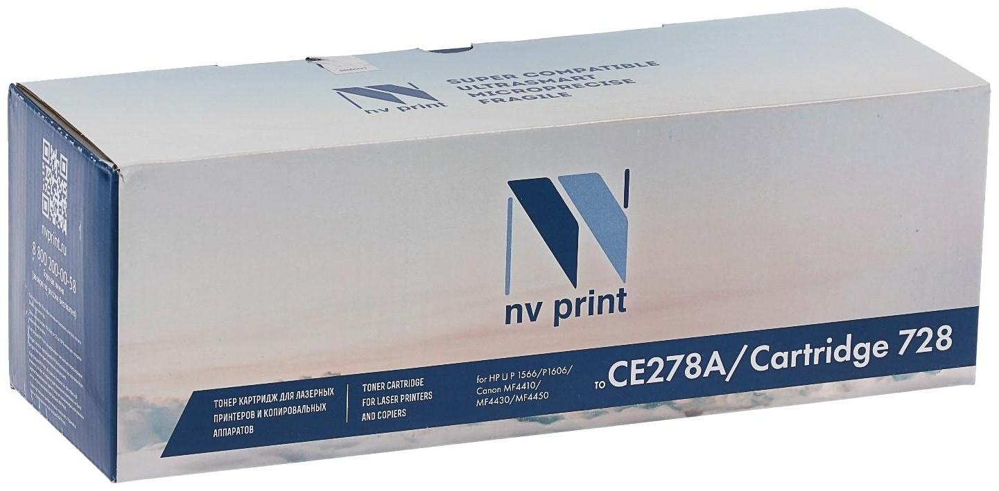 Картридж NV PRINT CE278A/728 для HP LJ P1566/P1606/M1536 и Canon MF4410/4430/4450 (2100k)