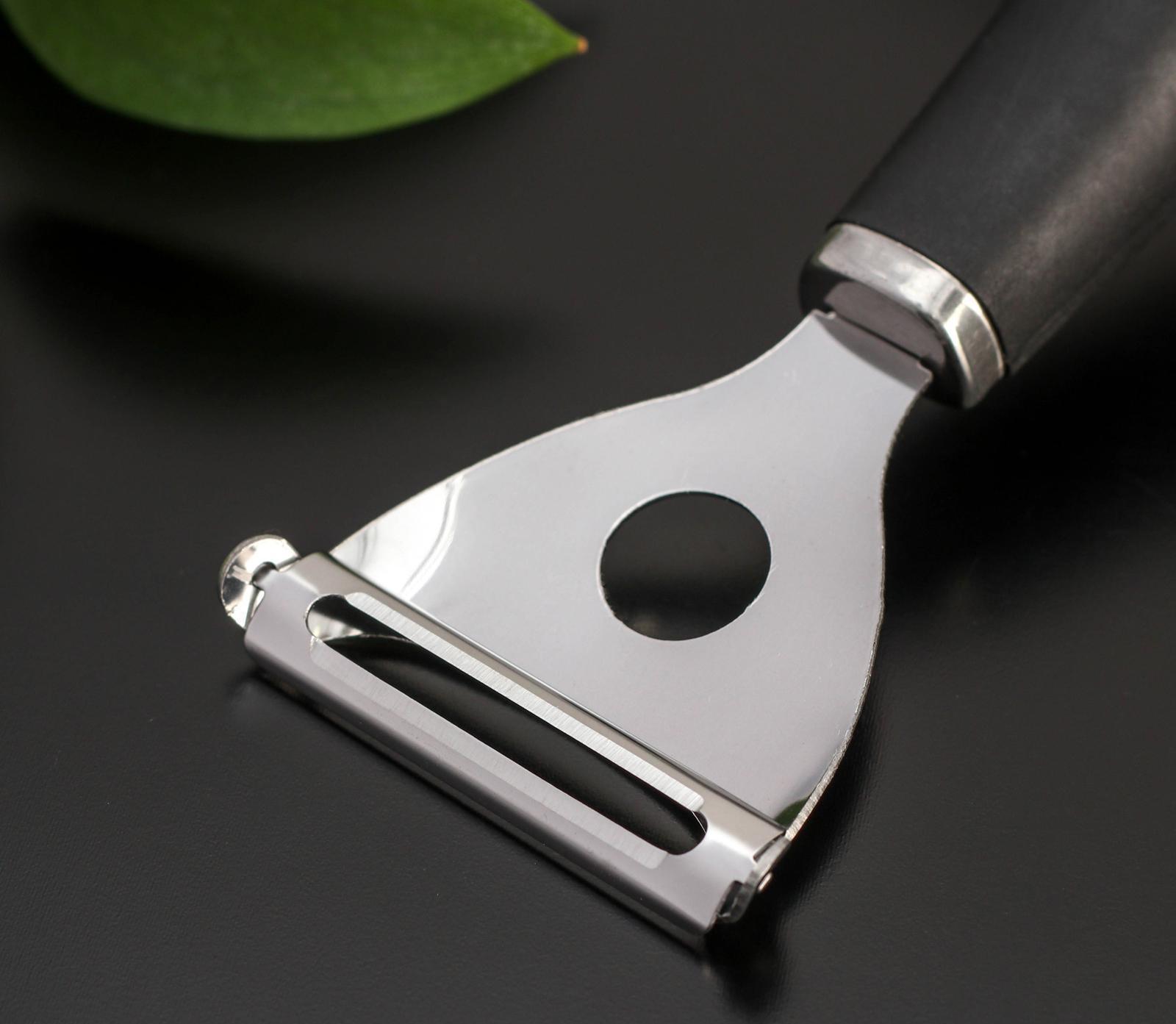 Овощечистка Доляна Blаde, 18 см, ручка sоft tоuch, цвет МИКС