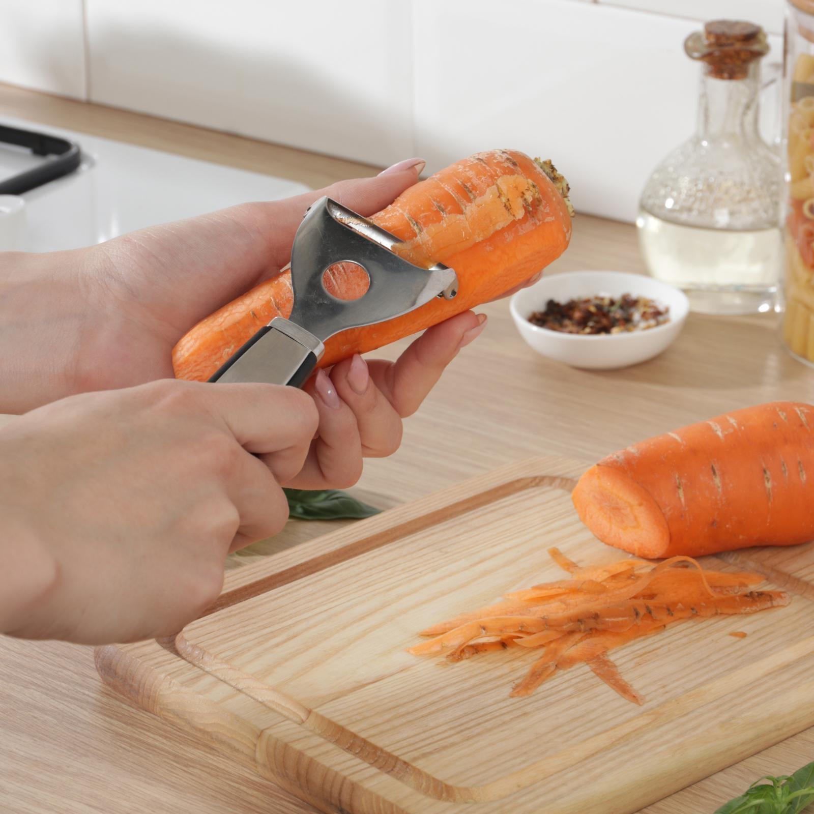 Овощечистка Доляна Blаde, 18 см, ручка sоft tоuch, цвет МИКС