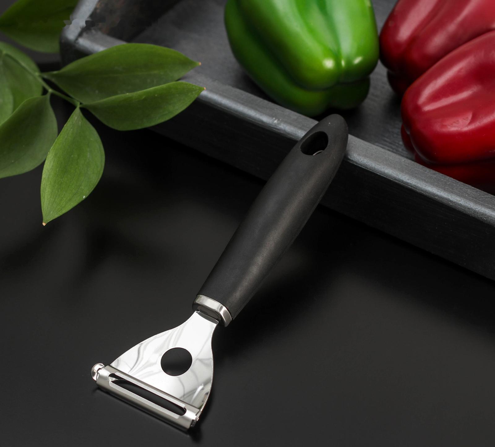 Овощечистка Доляна Blаde, 18 см, ручка sоft tоuch, цвет МИКС