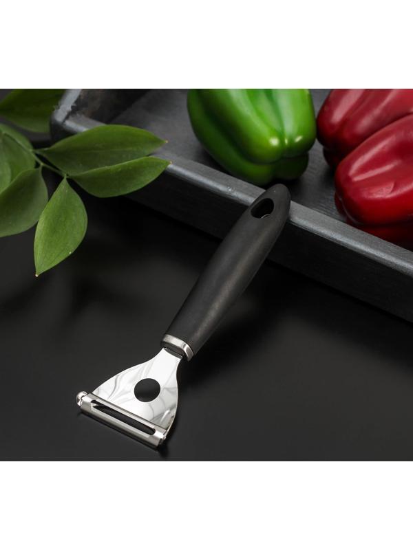 Овощечистка Доляна Blаde, 18 см, ручка sоft tоuch, цвет МИКС