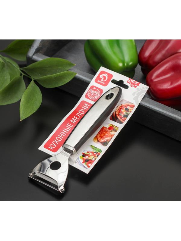 Овощечистка Доляна Blаde, 18 см, ручка sоft tоuch, цвет МИКС