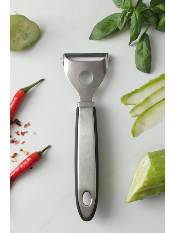 Овощечистка Доляна Blаde, 18 см, ручка sоft tоuch, цвет МИКС