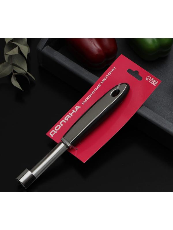 Нож для сердцевины Доляна Blade, 21 см, ручка soft touch, цвет чёрный