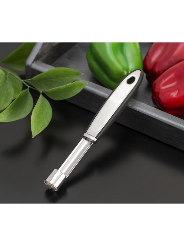 Нож для сердцевины Доляна Blade, 21 см, ручка soft touch, цвет чёрный