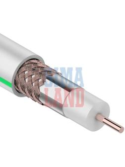 Кабель телевизионный PROconnect, 703 B, бухта 100 м, 75 Ом, Cu/Al/Cu, 64%, белый