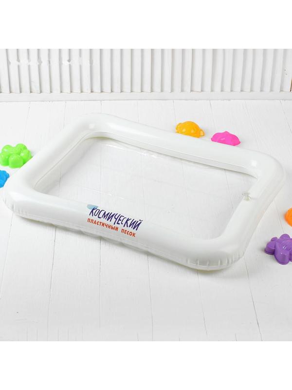 Космический песок розовый в коробке, 1 кг + песочница + формочки