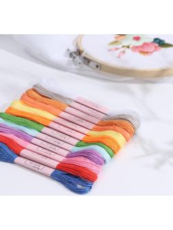 Набор ниток мулине №1, 8 ± 1 м, 12 шт