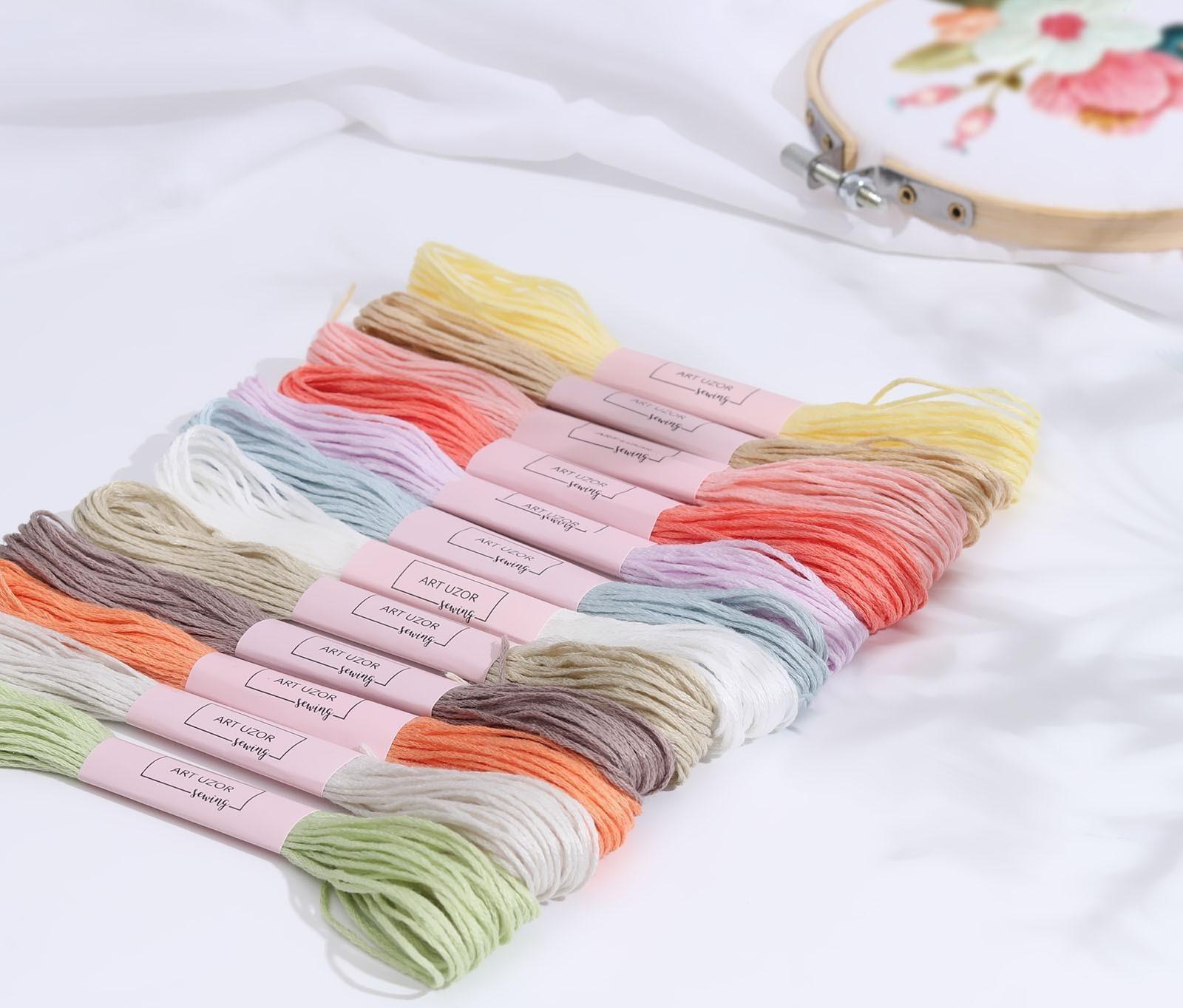 Набор ниток мулине №4, 8 ± 1 м, 12 шт