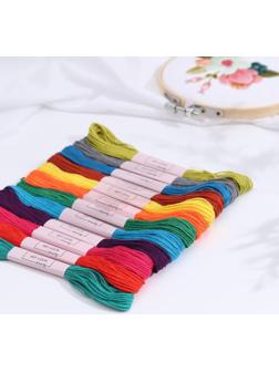 Набор ниток мулине №5, 8 ± 1 м, 12 шт