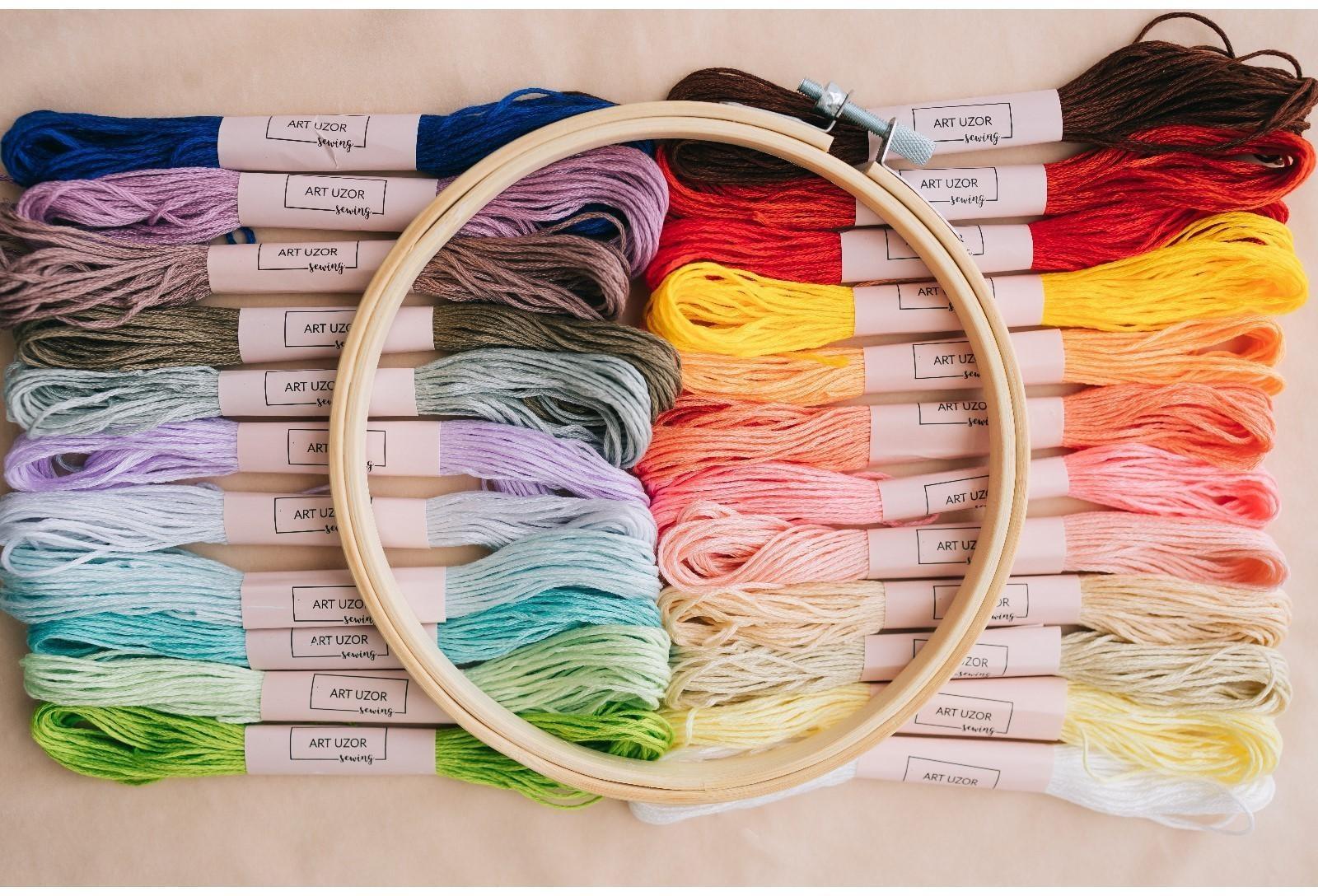 Набор ниток мулине, №3/4, 8 ± 1 м, 24 шт