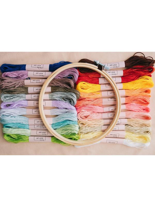 Набор ниток мулине, №3/4, 8 ± 1 м, 24 шт