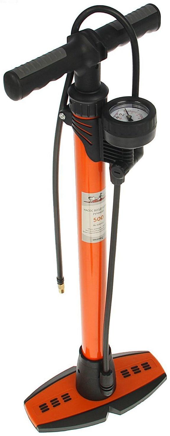 Насос воздушный ручной, 500 см3, с манометром