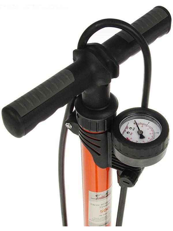 Насос воздушный ручной, 500 см3, с манометром