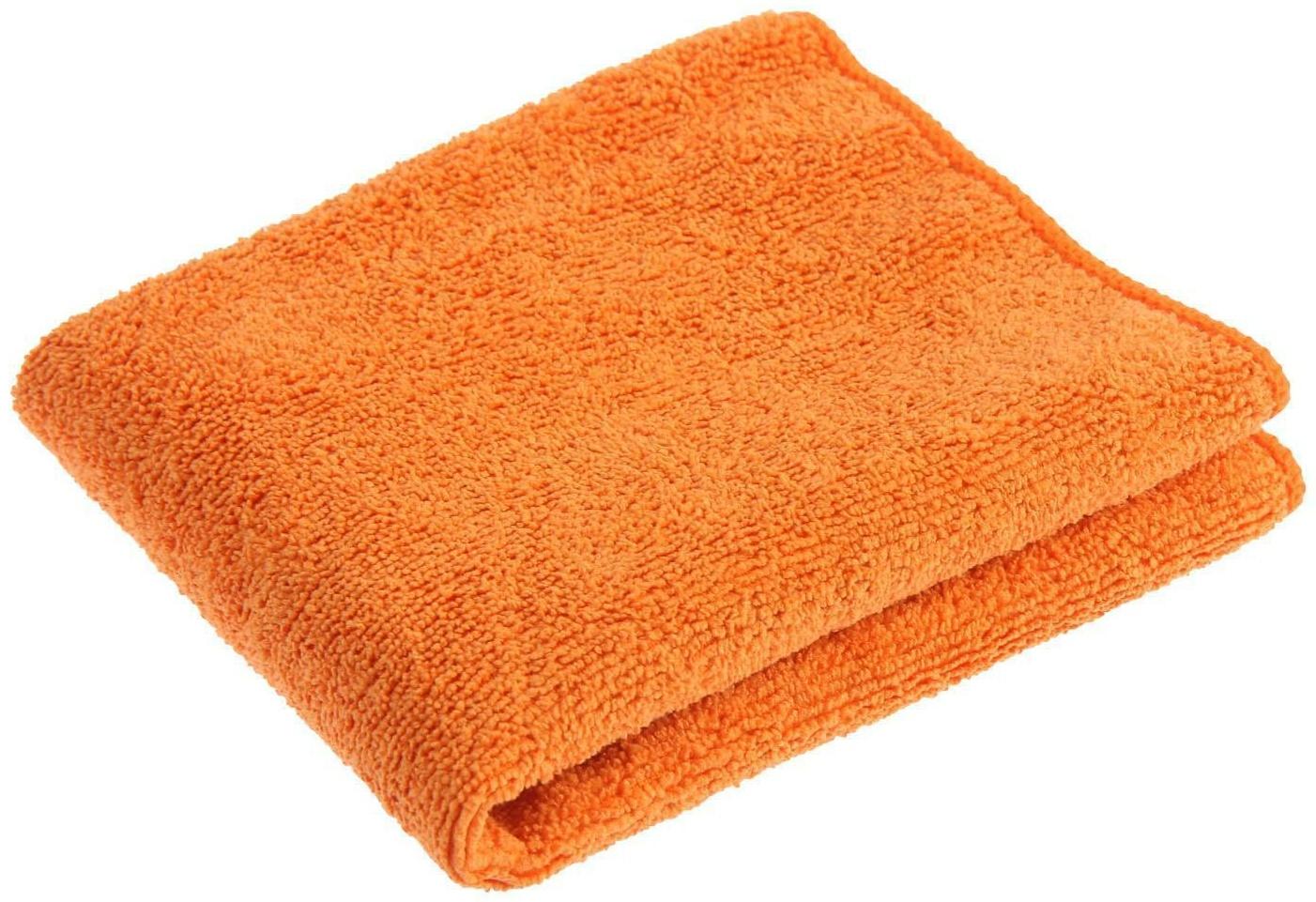 Салфетка Airline из микрофибры и коралловой ткани, оранжевая, 35х40 см