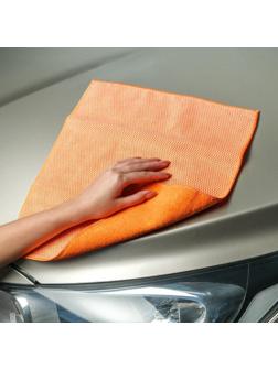 Салфетка Airline из микрофибры и коралловой ткани, оранжевая, 35х40 см