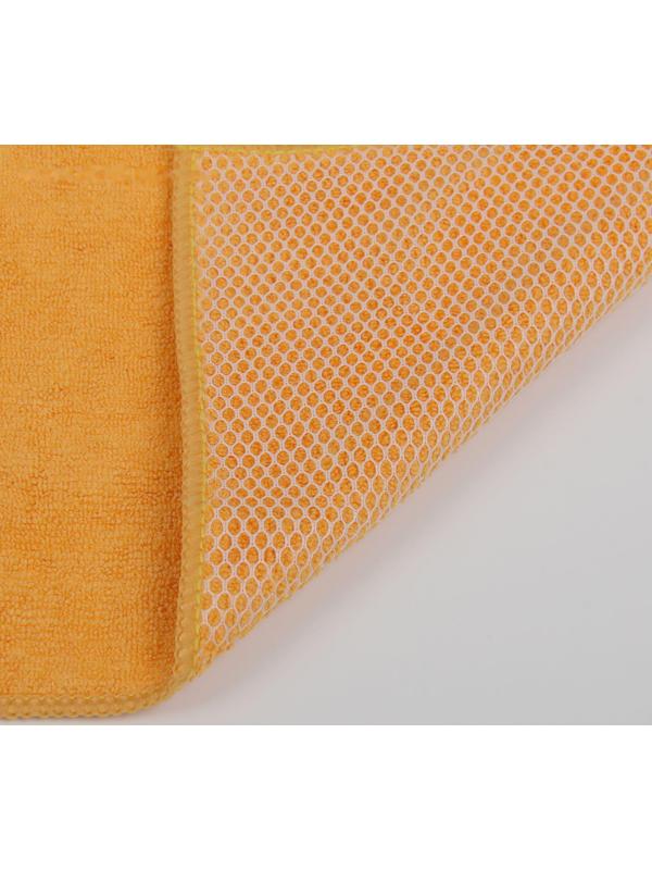 Салфетка Airline из микрофибры и коралловой ткани, оранжевая, 35х40 см