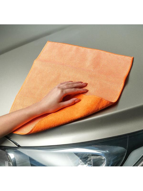 Салфетка Airline из микрофибры и коралловой ткани, оранжевая, 35х40 см